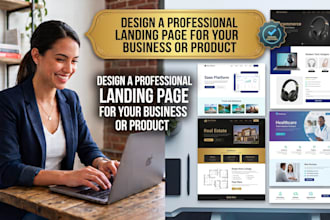 design a professional landing page for your business or product