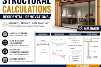 provide structural calculations for residential  projects