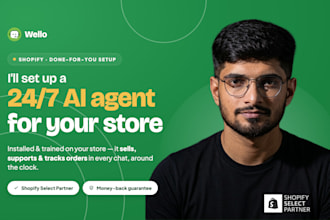 setup a shopify ai chatbot to automate sales and support