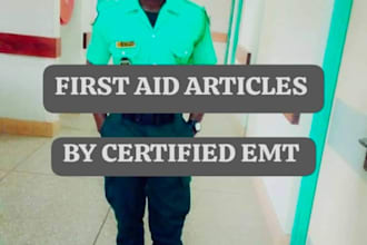 write medical articles and patient handouts as certified emt