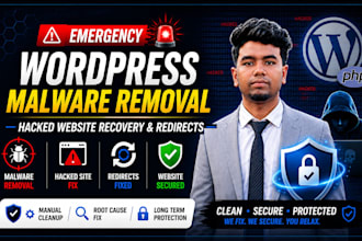 fix hacked wordpress site, remove malware and provide security