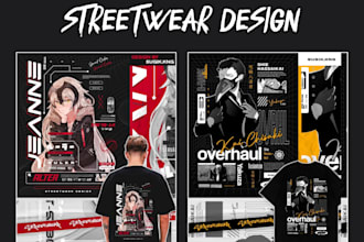 create custom streetwear, t shirt, and apparel graphics