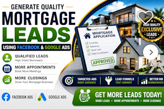 generate quality mortgage leads using facebook ads and google ads