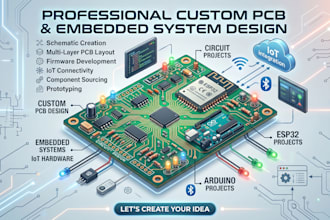pcb, embedded system, iot hardware, circuit design, esp32 and arduino projects