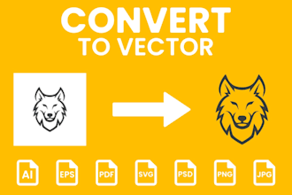 professionally trace and convert your image to vector format