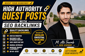 publish high authority guest posts with SEO backlinks