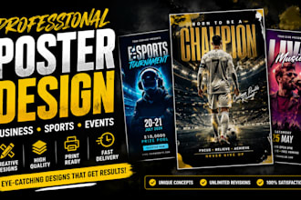 design professional eye catching poster
