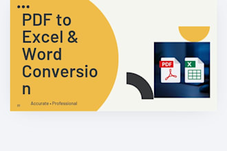 convert PDF to excel or word with high in