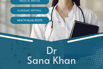 offer professional medical and academic writing services