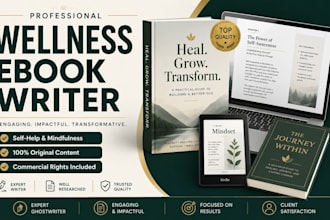 write wellness ebook self help guide or ghostwrite your nonfiction book