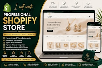 setup and customize shopify store