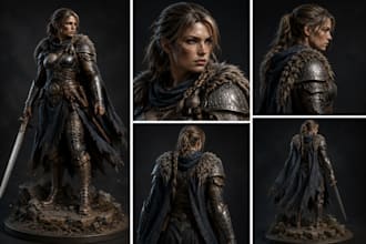sculpt high quality 3d characters, miniatures, collectibles and stl files