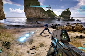 develop multiplayer fps, rpg, rts, and pvp shooter game in unreal engine 5 unity