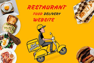 design a restaurant website with online food ordering and table booking
