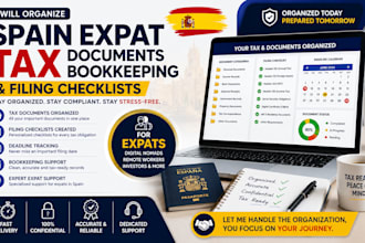 organize spain expat tax documents bookkeeping and filing checklists