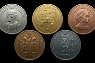 sculpt custom 3d coin, bas relief, challenge coin, medallion for 3d printing