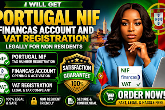 get portugal nif financas account and vat registration legally for non residents