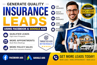 generate quality insurance leads using facebook ads and google ads