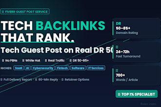 skyrocket your rankings with tech backlinks from a real tech guest post sites