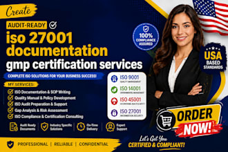 customize iso 27001 documentation gmp certification services
