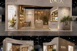 create your exhibition booth, stand, event and kiosk