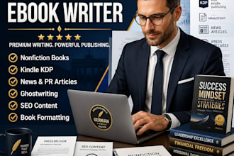 write german ebook nonfiction news PR article kindle ebook