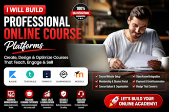 kajabi teachable thinkific learnworlds and moodle course website