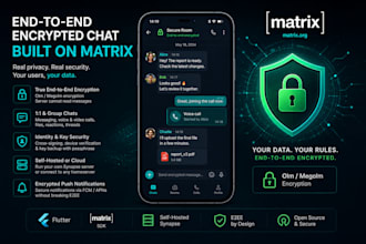 integrate end to end encrypted chat with matrix