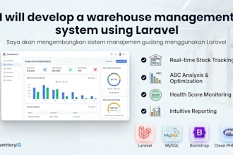 develop a warehouse management system using laravel