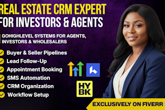 set up gohighlevel CRM for real estate agents and investors