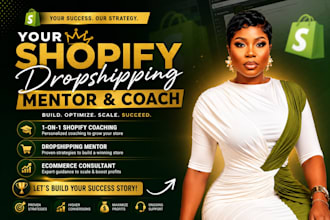 dropshipping coach shopify mentor ecommerce consultant shopify coaching manager