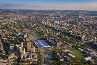 develop 3d urban master plan,residential community,sport field,cityscape design