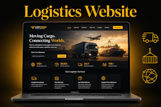 build a logistics website, trucking website, cargo and transport website