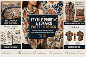 design textile print and surface pattern designs