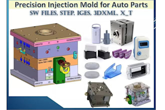 design injection mold, plastic mold and 3d cad for manufacturing