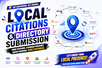 build local citations and directory submission for local SEO