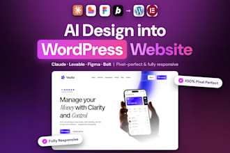 convert claude ai or lovable design to wordpress elementor pro