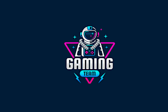 create professional initials e sport logo design for gaming