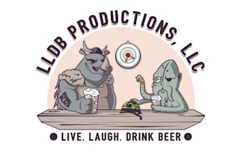 design viking rhino sniper squid logo for a craft beer show