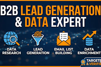 provide verified b2b leads, linkedin research and data enrichment