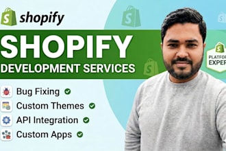 build custom shopify apps and fix shopify store bugs