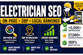 do local seo for electrician website to rank on maps