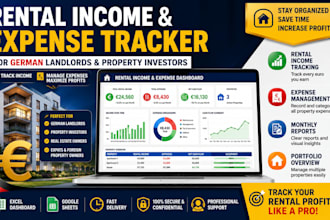 prepare rental income and expense tracker for german landlords