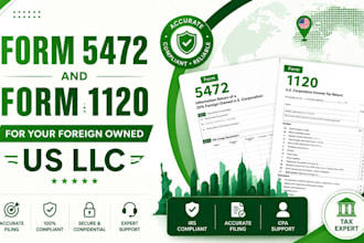 file form 1120 and 5472 for foreign owned US llc