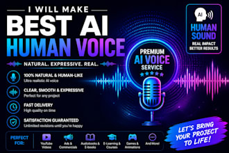 create realistic ai human voice overs
