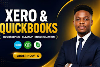 do xero bookkeeping, quickbooks cleanup, bank reconciliation and accounting