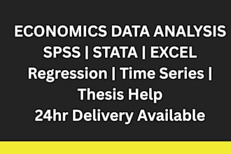 data analysis in excel and spss for economics research