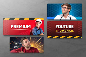design premium professional youtube thumbnails