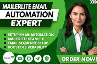 setup mailerlite email automation, mailerlite spam fix and email sequence