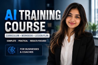 create a complete ai training course curriculum workbook assignments lesson plan
